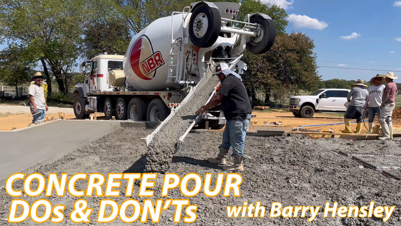 Barry Hensley goes over the Do's and Don'ts of pouring concrete with Wafflemat Foundation