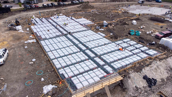 The Wafflemat Foundation is an above-ground slab on grade foundation that helps builders save time and money with a high quality concrete foundation.