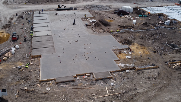 Your building's structural slab for residential construction should use a mat foundation with void forms like the Wafflemat Foundation System.